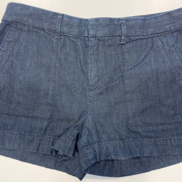 Loft Dark Rinse Soft Denim Shorts, Sz 2/26 - Picture 1 of 5